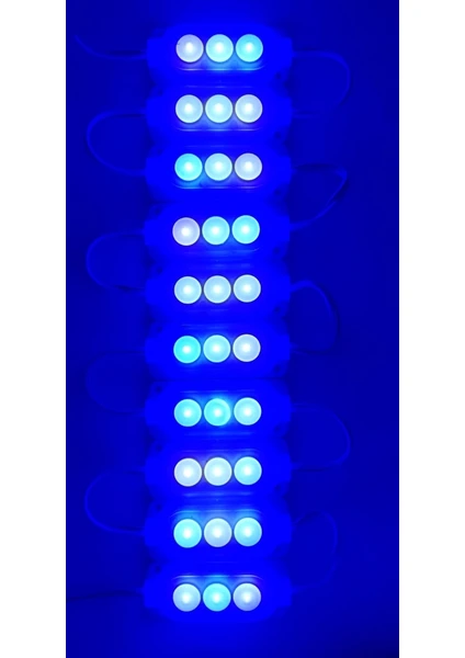 3’ Lü Modül LED – 12 Volt – 10 Adet