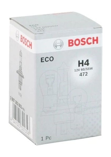 H4 Ampül Eco H4 12V 60/55W Normal Isık