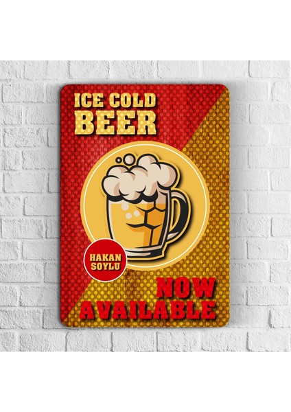 Kişiye Özel Beer Tasarımlı Retro Ahşap Duvar Levhası - 6