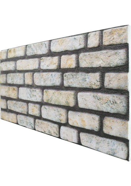 5 Adet (2,5m2) x Tuğla Desenli 3 Boyutlu Renkli Strafor Köpük Duvar Kaplama Paneli (BR-518)