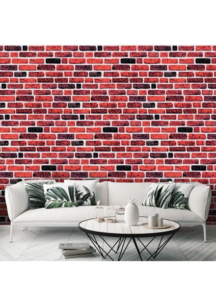 5 Adet (2,5m2) x Tuğla Desenli 3 Boyutlu Renkli Strafor Köpük Duvar Kaplama Paneli (BR-539)