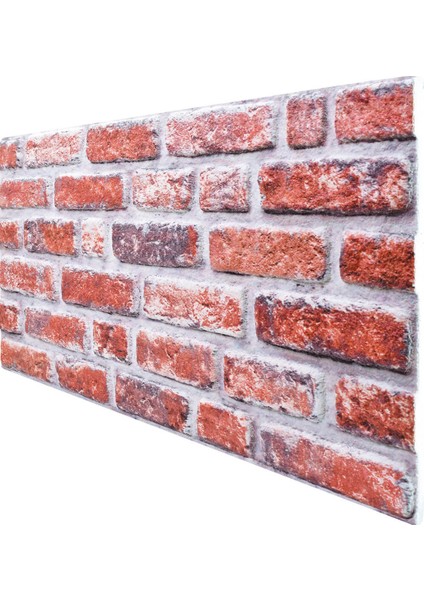 5 Adet (2,5m2) Tuğla Desenli 3 Boyutlu Renkli Strafor Köpük Duvar Kaplama Paneli (BR-549)