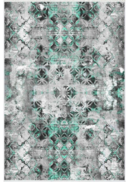 Salon Halısı Doku Eskitme Gri Yeşil Kaydırmaz Kesme Yıkanabilir Ince Halı Tüysüz Kilim fiyatları