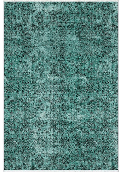 Salon Halısı Otantik Eskitme Yeşil Mavi Kaydırmaz Kesme Yıkanabilir Ince Halı Tüysüz Kilim fiyatları