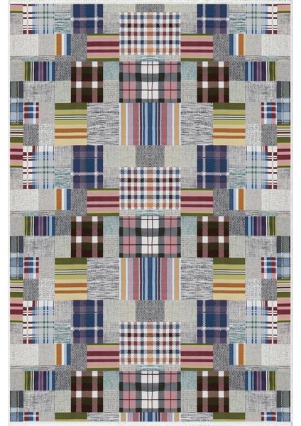 Salon Halısı Modern Patchwork Gri Kaydırmaz Kesme Yıkanabilir Ince Halı Tüysüz Kilim fiyatları