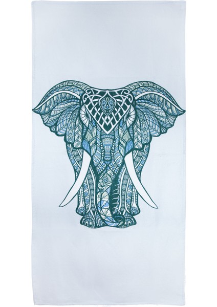 Fil Desenli Plaj Havlusu 75X150
