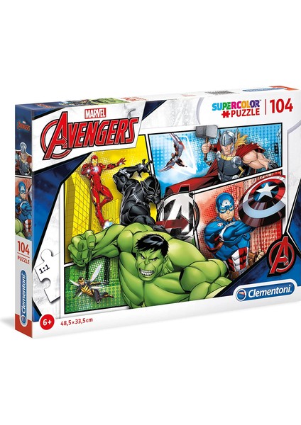 27284 Supercolor Puzzle Avengers, 104 Parça