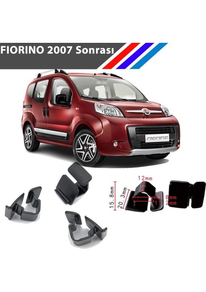 Fiat Fiorino Kaput Izalatör Klipsi 2007 Sonrası 25 Adetli Paket