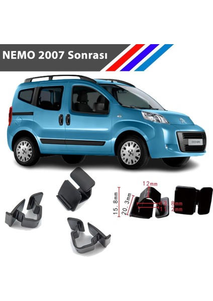 Citroen Nemo Kaput Izalatör Klipsi 2007 Sonrası 25 Adetli Paket