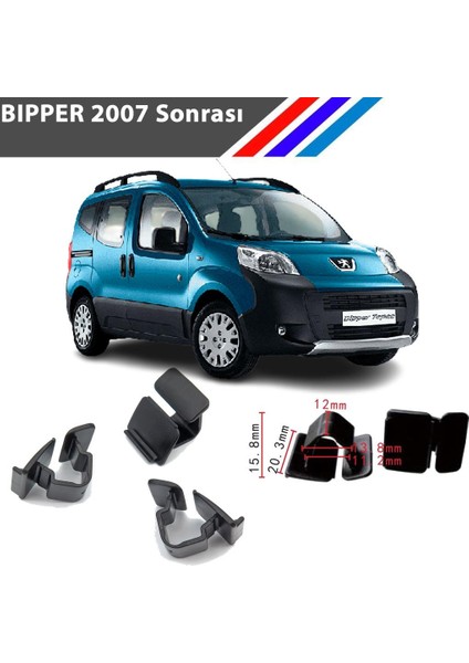 Peugeot Bipper Kaput Izalatör Klipsi 2007 Sonrası 25 Adetli Paket