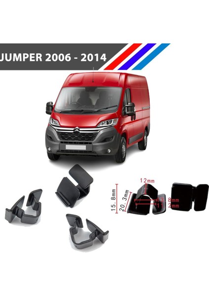 Citroen Jumper Kaput Izalatör Klipsi 2006 - 2014 50 Adetli Paket