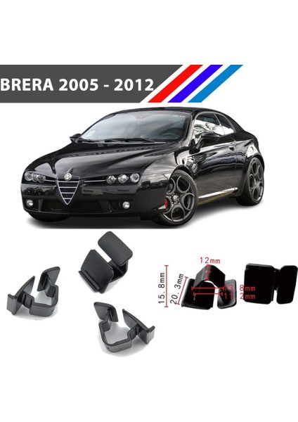 Alfa Romeo Brera Kaput Izalatör Klipsi 2005 - 2012 50 Adetli Paket