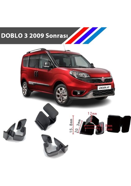 Fiat Doblo 3 Kasa Kaput Izalatör Klipsi 2009 Sonrası 25 Adetli Paket
