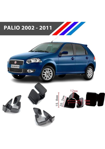 Fiat Palio Kaput Izalatör Klipsi 2002 - 2011 100ADETLI Paket