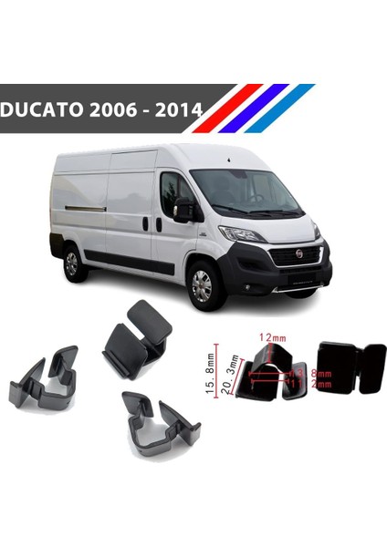 Fiat Ducato Kaput Izalatör Klipsi 2006 - 2014 25 Adetli Paket
