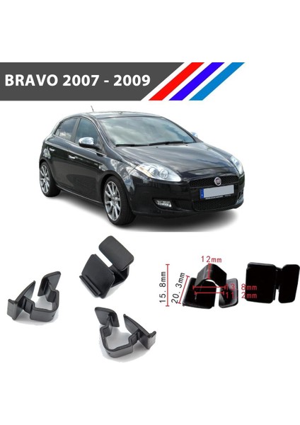 Fiat Bravo Kaput Izalatör Klipsi 2007 - 2009 25 Adetli Paket