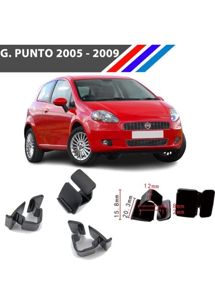 Fiat Grande Punto Kaput Izalatör Klipsi 2005 - 2009 50 Adetli Paket