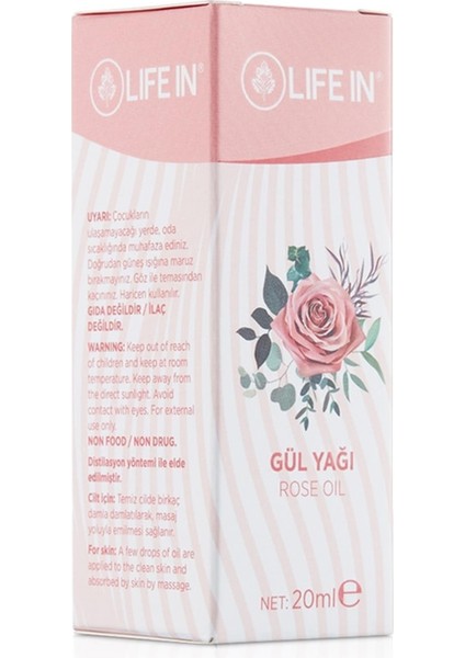 Life In Gül Yağı 20 ml