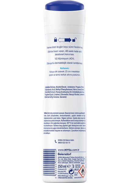 Kadın Sprey Deodorant Fresh Natural 150ml