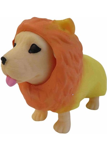 Dress Your Puppy Kostümlü Esneyen Figürler Köpek Aslan Labrador Yumuşak Hayvanlar