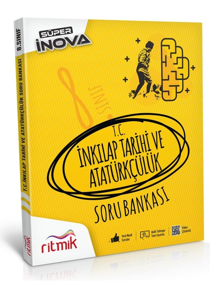 8. Sınıf - Inkılap Tarihi ve Atatürkçülük - Süper Inova Soru Bankası (Ciltli)