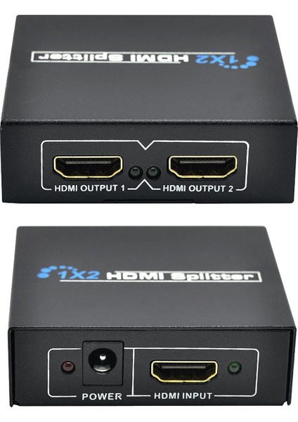 2150 2 Port HDMI Splitter Switch Çoklayıcı Çoğaltıcı Ekran Adaptör