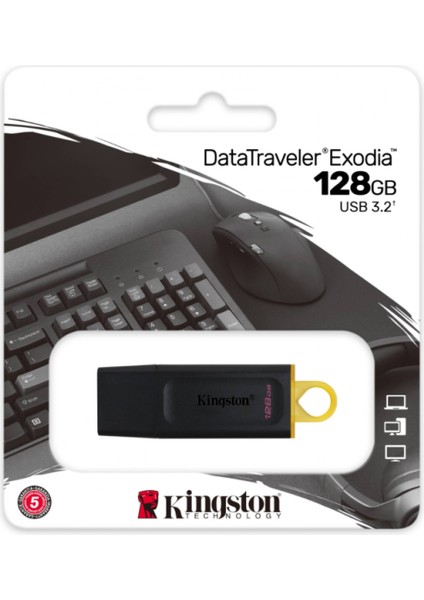 Usb3.2 Gen1 DTX/128GB Exodia Yüksek Hızlı Flash Bellek