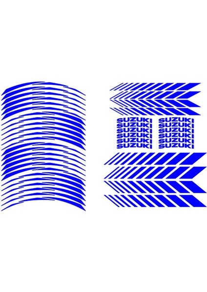 Reflektör Mavi Suzukı Uyumlu Racing Şerit
