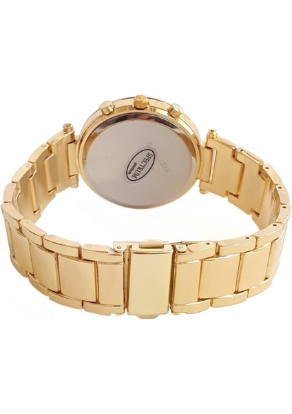 Taşlı Metal Kasa Kordon Altın Sarı Kadın Kol Saati CHBS512 modelleri