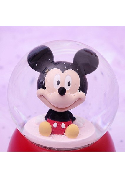 Mickey Mouse Temalı Orta Boy Işıklı Müzikli Kar Küresi