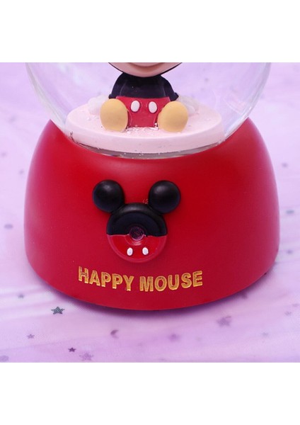 Mickey Mouse Temalı Orta Boy Işıklı Müzikli Kar Küresi