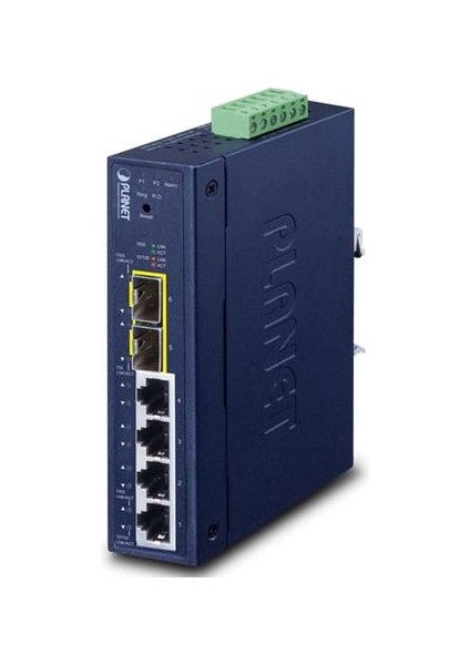 PL-IGS-4215-4T2S 4 Port Gigabit 2 Port Sfp Endüstriyel Yönetilebilir Switch