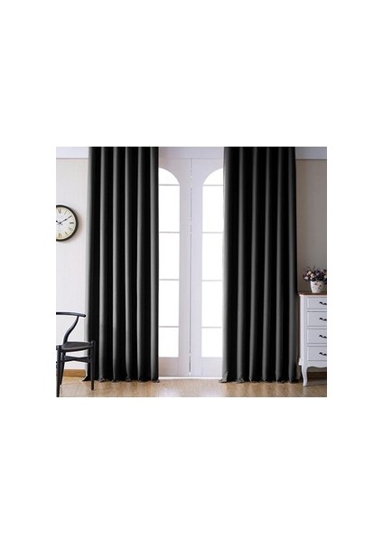 Blackout (Karartma) Fon Perde-Güneşlik Pilesiz Extraforlu Düz Dikim Koyu Gri modelleri