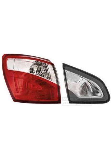Qashqai 2010 2013 Stop Lambası Sol Ledlı PY21W LED (Oem NO:26555BR00A)
