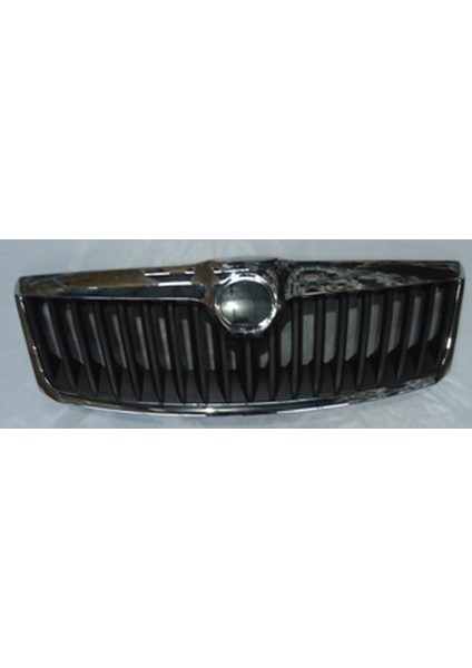 2010 - 2012 Skoda Octavia Ön Panjur Nikelaj Kaplamalı (Iç Petekleri Siyah Dışı Nikelajlı) (Bfn) (Oem NO:1Z0853661A739)