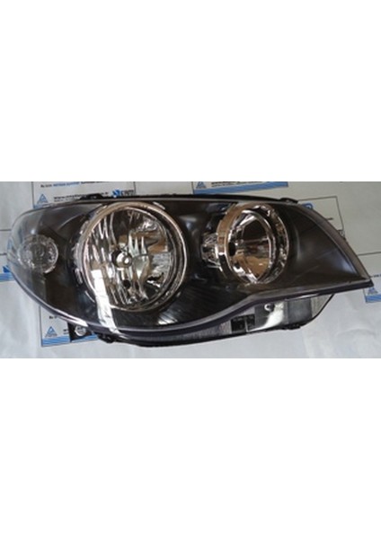 2005 - 2013 Fiat Palio Far Lambası Sağ Elektrikli - Motorlu (Iç Aynası Siyah - Nikelajlı) (H7 - H7) (Famella) (Oem NO:51773143)