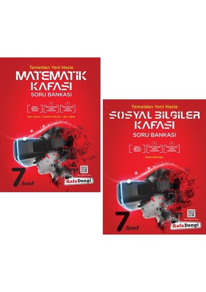 7.Sınıf Matematik - Sosyal Bilgiler Kafası Soru Seti 2 Kitap 2023