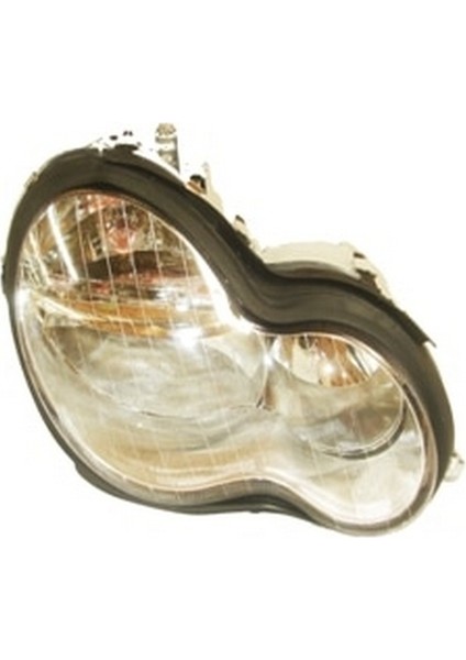 2003 - 2007 Mercedes C Class W203 - Far Lambası Sağ Vakum Ayarlı - Merceksiz - Şeffaf Cam - 5pinli(H7 - H7) (Oem NO:A2038203261)