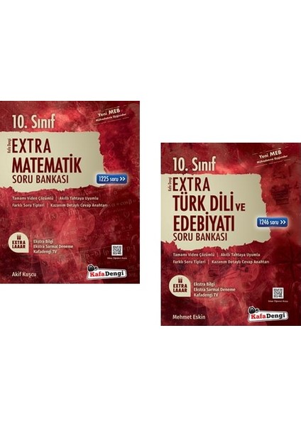 10.Sınıf Matematik - Edebiyat Extra Soru Bankası Seti 2 Kitap 2023