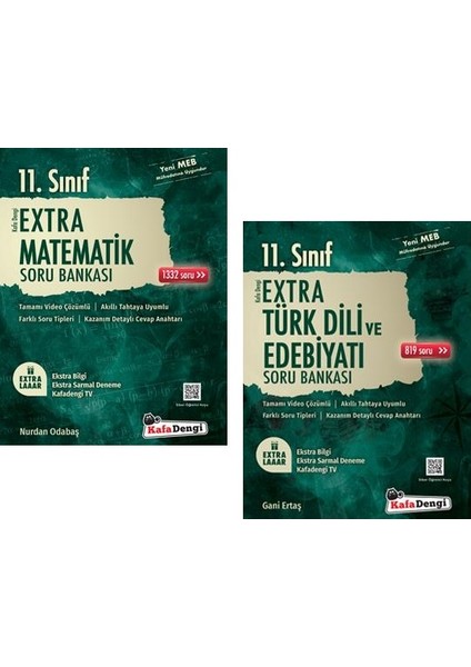 11.Sınıf Matematik - Edebiyat Extra Soru Bankası Seti 2 Kitap 2023