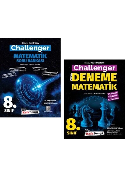 Kafa Dengi Yayınları 8.Sınıf LGS Matematik Challenger Soru - Deneme Seti 2 Kitap 2023