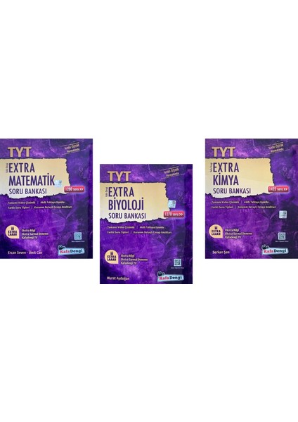 TYT Matematik - Kimya - Biyoloji Extra Soru Seti 3 Kitap 2023