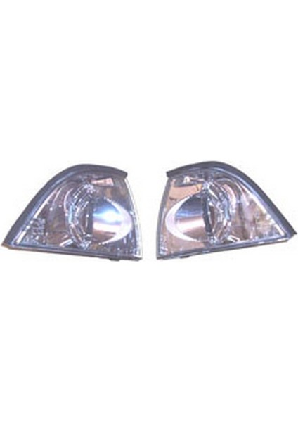 Bmw 3 Serı - E36 - Coupe - 1991 - 1998 Modifiye Ön Sinyal Beyaz Sağ - Sol Set 2 Parça (Tyc)