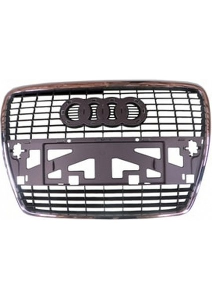 2005 - 2009 Audi A6 Ön Panjur Siyah (Nikelaj Kaplamalı) (Bfn) (Oem NO:4F08536511QP)
