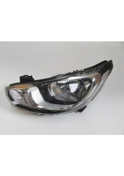 2011 - 2014 Hyundai Accent Blue Far Lambası Sol Elektrikli - Motorlu - Beyaz Reflektörlü Ledsiz H4 (8pin) (Oem NO:921011R040)