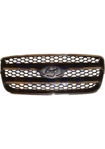 2007 - 2009 Hyundai Santa Fe Ön Panjur Siyah (Çerçeve ve Orta Izgarası Nikelaj Kaplamalı) (Bfn) (Oem NO:865602B020)