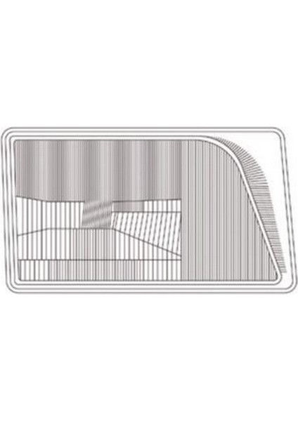 1993 - 1996 Mercedes E Serisi Far Camı (Sol)
