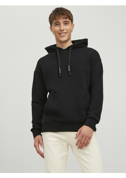 Düz Renk Kapüsonlu Sweatshirt