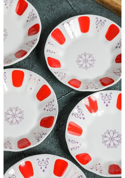 Porselen Yaldızlı Çay Tabağı 12 Adet Kahveci Bardak Altı Klasik fırsatları