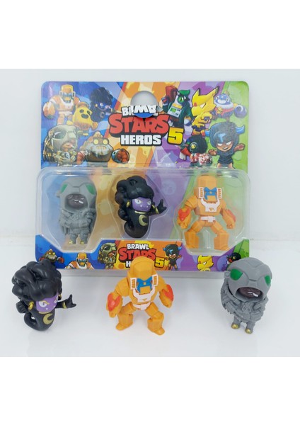 Brawl Stars Oyuncak Karakter Figür Seti 3lü fiyatları